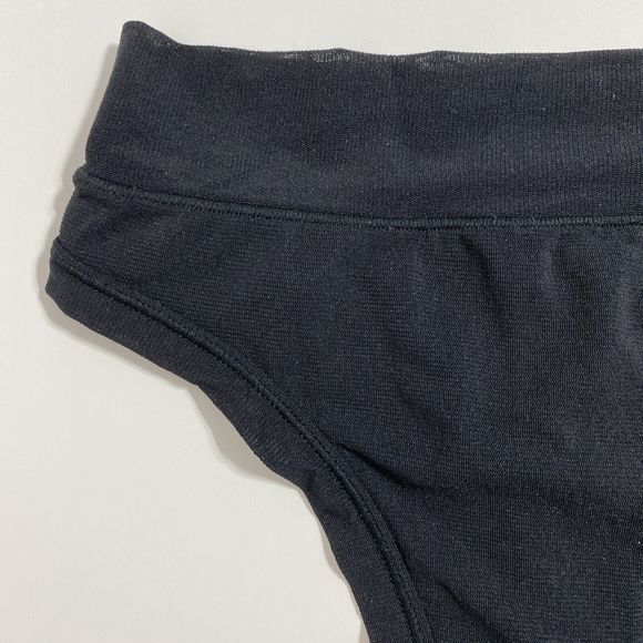 SKIMS Fits Everybody Thong Panty Panties Women's XXS 2XS Onyx Black Sexy NEW - Picture 3 of 10